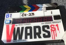 Ian Somerhalder with V-Wars book